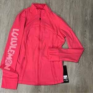 Disney x Lululemon Define Jacket Nulu Full Zip Lip Gloss Pink Size 8 NWT